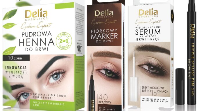 Sposób na piękne brwi z produktami EYEBROW EXPERT marki Delia Cosmetics